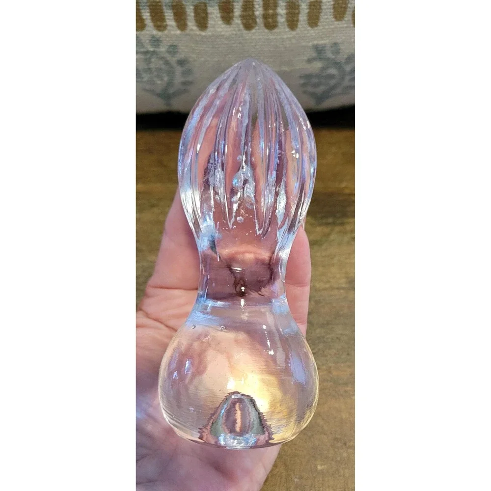 Hand Blown Glass Citron Press Juicer by Pukeberg  - 1980s